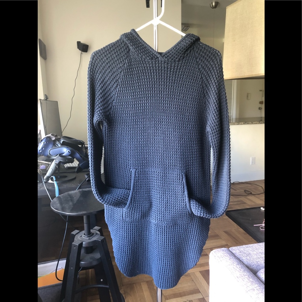 Urban Outfitters BDG Oversized Waffle Knit Hoodie